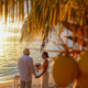elope in Mexico private villa Isla Mujeres sunset ceremony on the beach