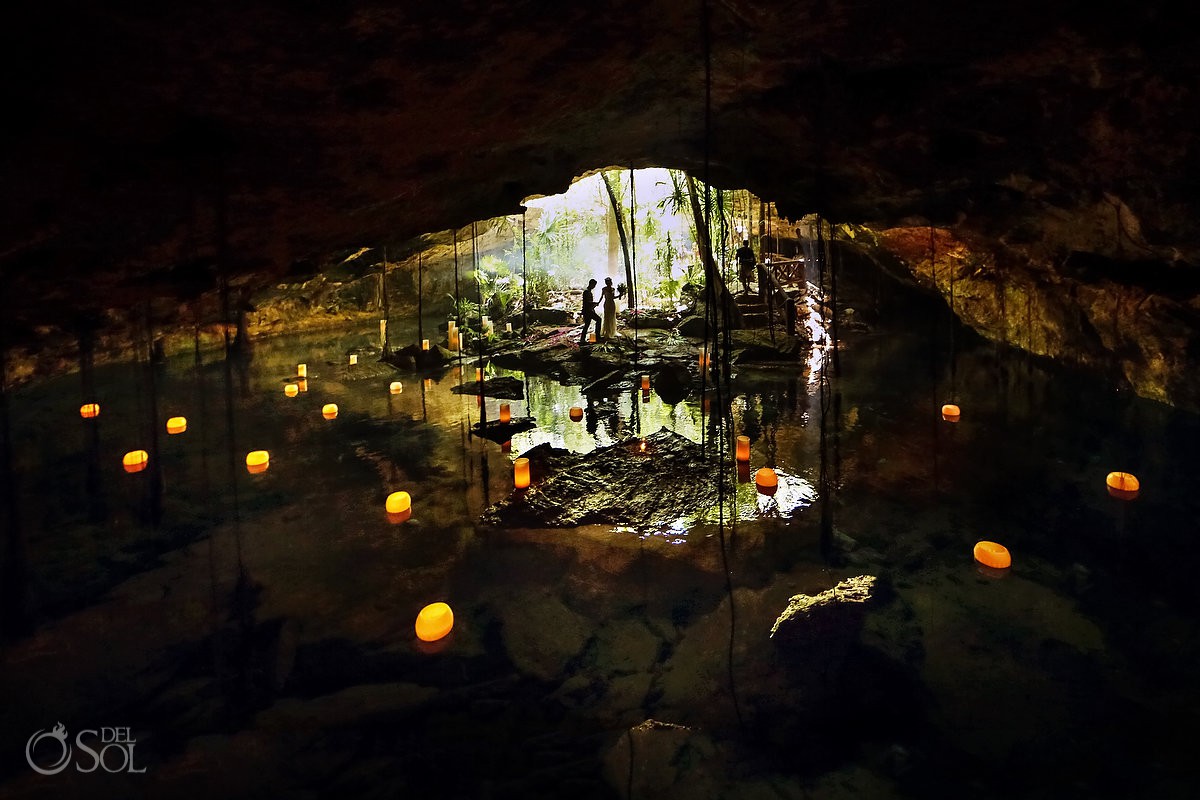 Mexico elopement ideas for nature lovers cenote wedding