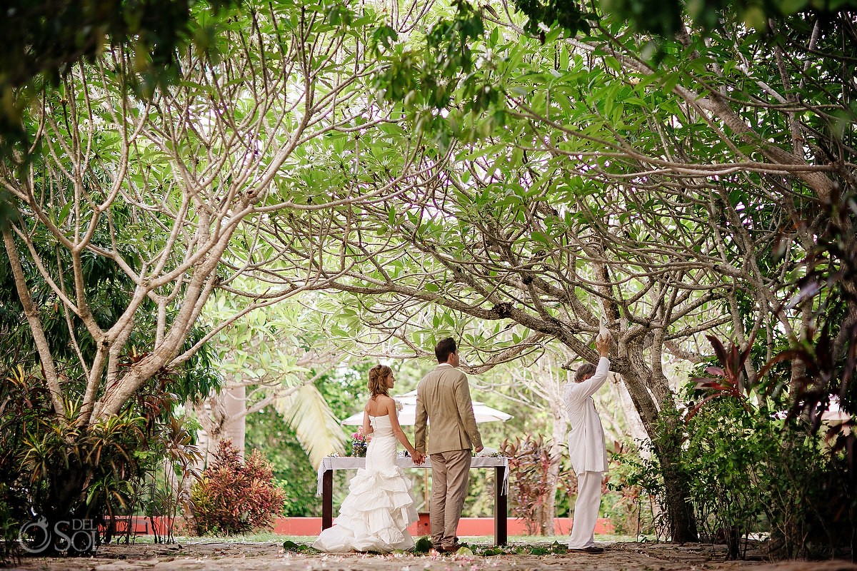 Mexico Elopment ideas Mayan ceremony at Hacienda Uayamon Campeche