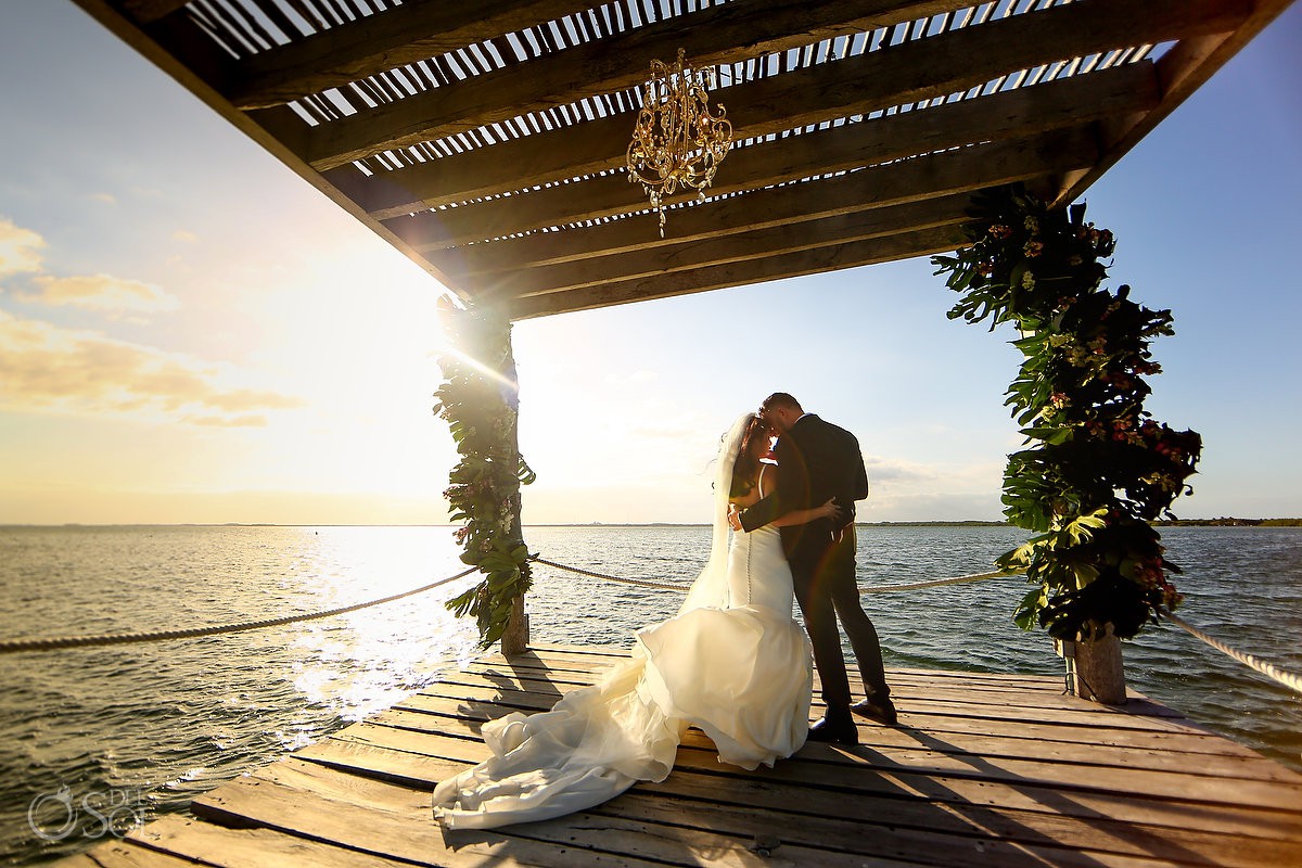 Sunset Pier Elopmenet ideas Nizuc Cancun Mexico award winning luxury hotel