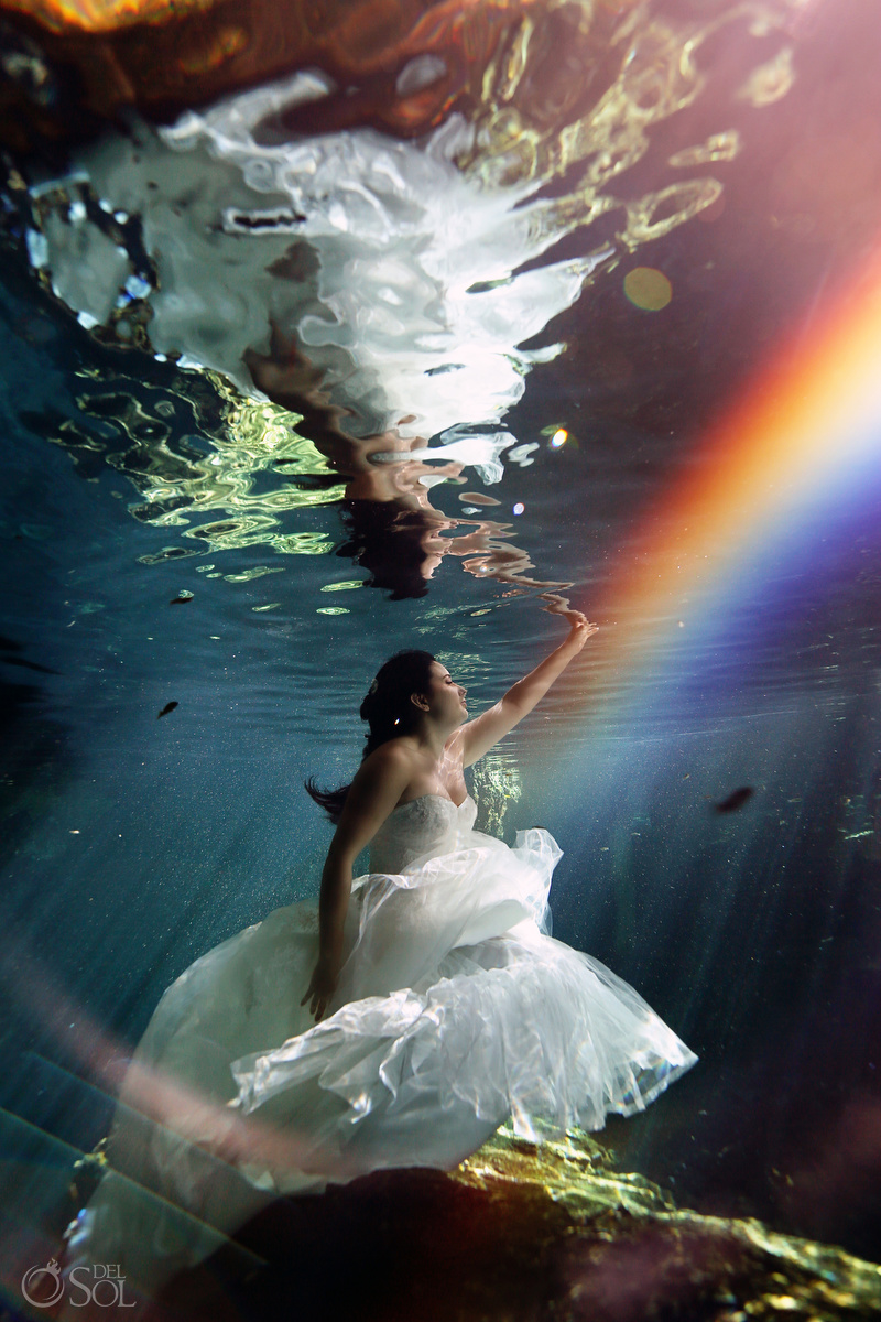 Rainbow magical underwater trash the dress photo